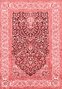 Animal Red Traditional Rug, tr987red