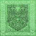 Square Machine Washable Animal Emerald Green Traditional Area Rugs, wshtr987emgrn