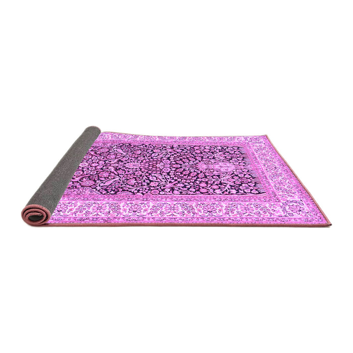 Sideview of Animal Purple Traditional Rug, tr987pur
