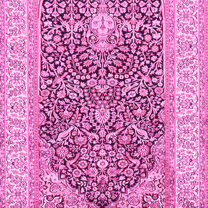 Machine Washable Animal Pink Traditional Rug, wshtr987pnk