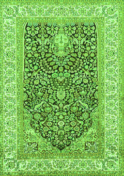 Animal Green Traditional Rug, tr987grn