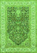 Animal Green Traditional Rug, tr987grn