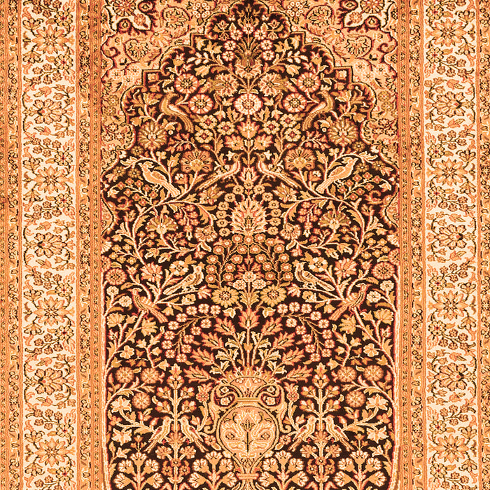 Animal Orange Traditional Rug, tr987org
