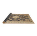 Sideview of Traditional Chestnut Brown Medallion Rug, tr988