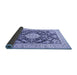 Sideview of Medallion Blue Traditional Rug, tr988blu