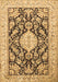 Medallion Brown Traditional Rug, tr988brn