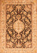 Medallion Orange Traditional Rug, tr988org