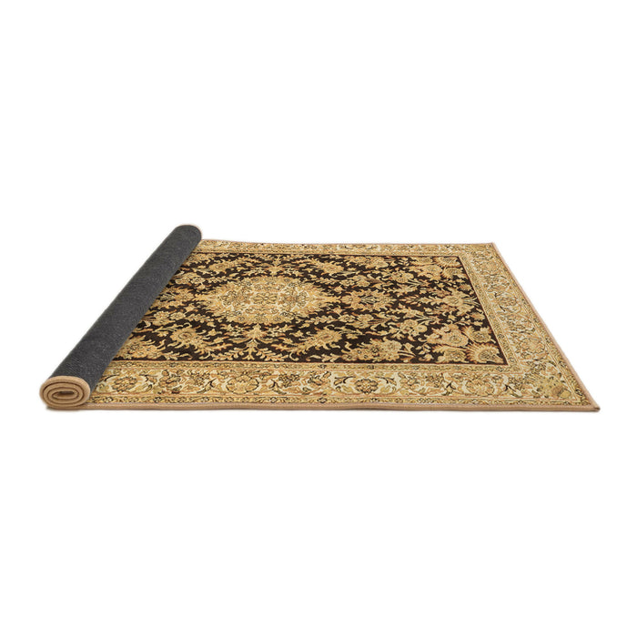 Sideview of Medallion Brown Traditional Rug, tr988brn