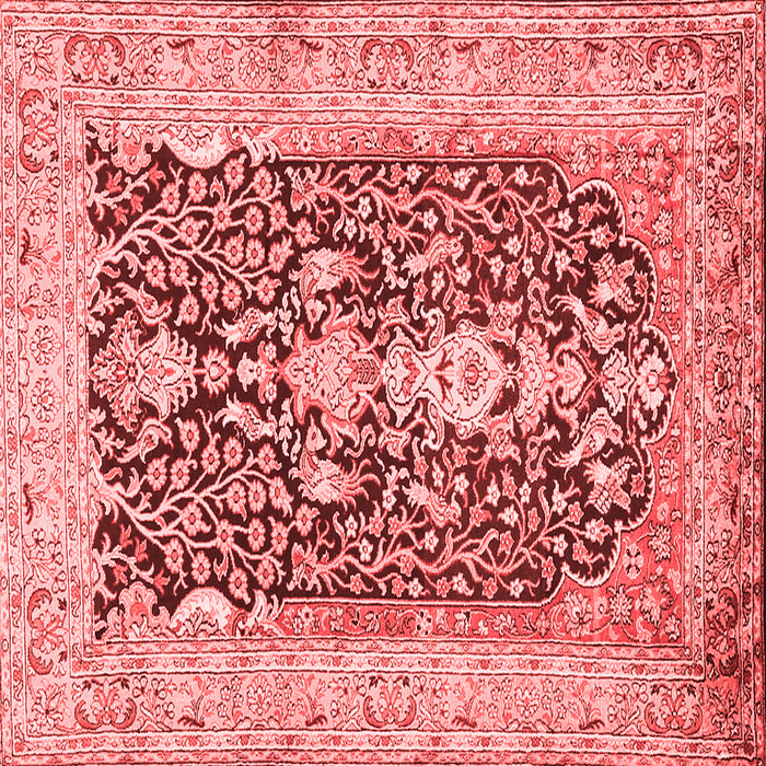 Machine Washable Animal Red Traditional Rug, wshtr989red
