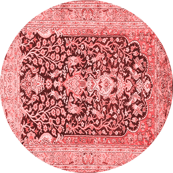 Machine Washable Animal Red Traditional Rug, wshtr989red