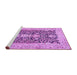 Sideview of Machine Washable Animal Purple Traditional Area Rugs, wshtr989pur