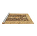 Sideview of Machine Washable Animal Brown Traditional Rug, wshtr989brn