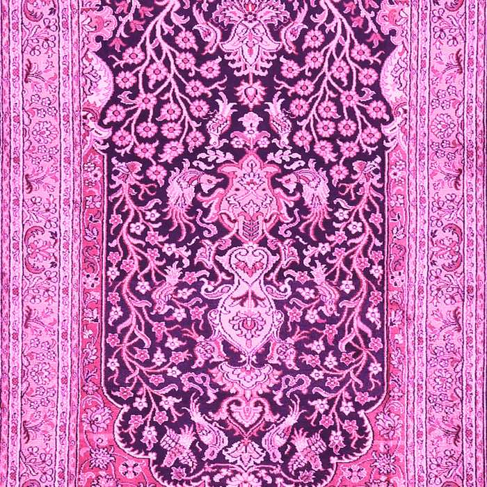 Machine Washable Animal Pink Traditional Rug, wshtr989pnk