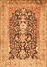 Animal Orange Traditional Rug, tr989org