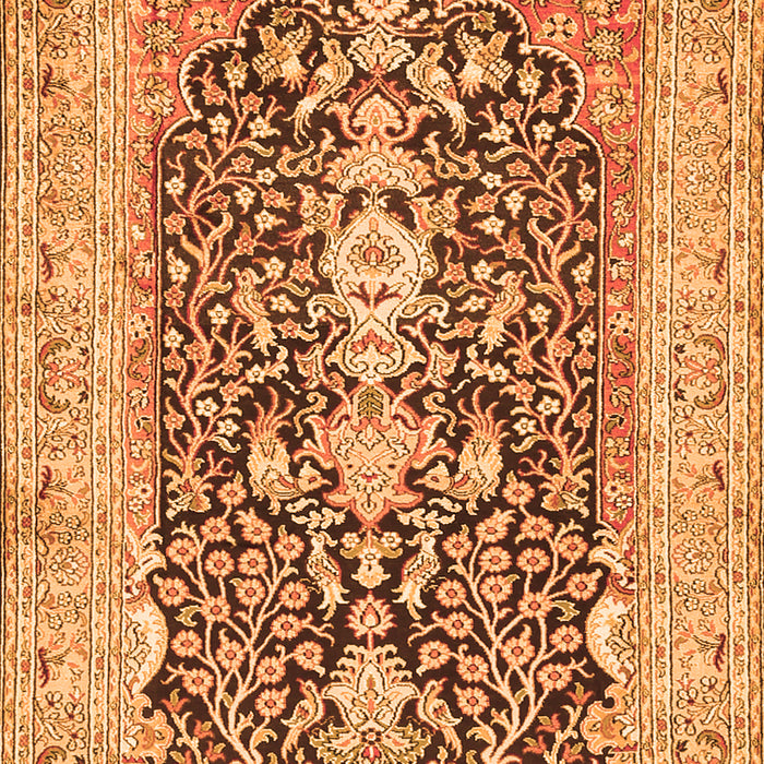 Animal Orange Traditional Rug, tr989org