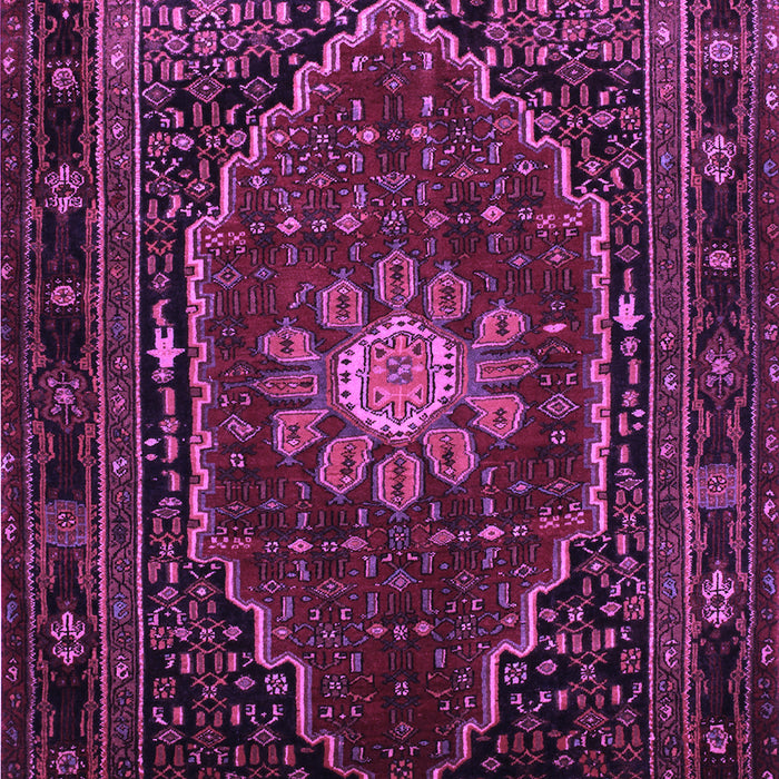 Machine Washable Persian Purple Traditional Area Rugs, wshtr98pur