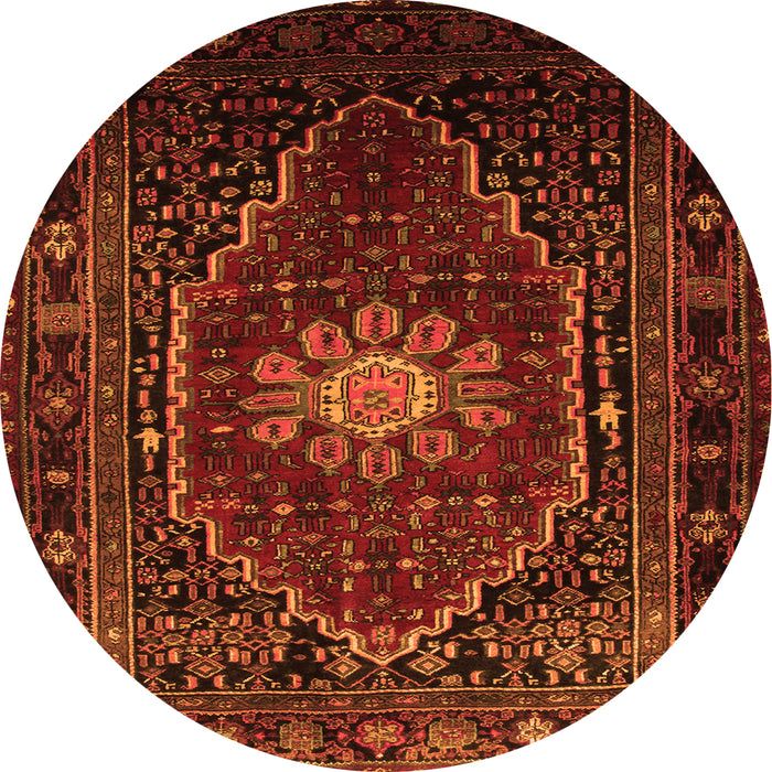 Machine Washable Persian Orange Traditional Area Rugs, wshtr98org