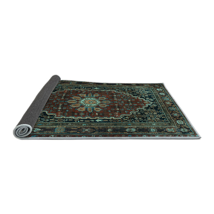 Sideview of Persian Light Blue Traditional Rug, tr98lblu