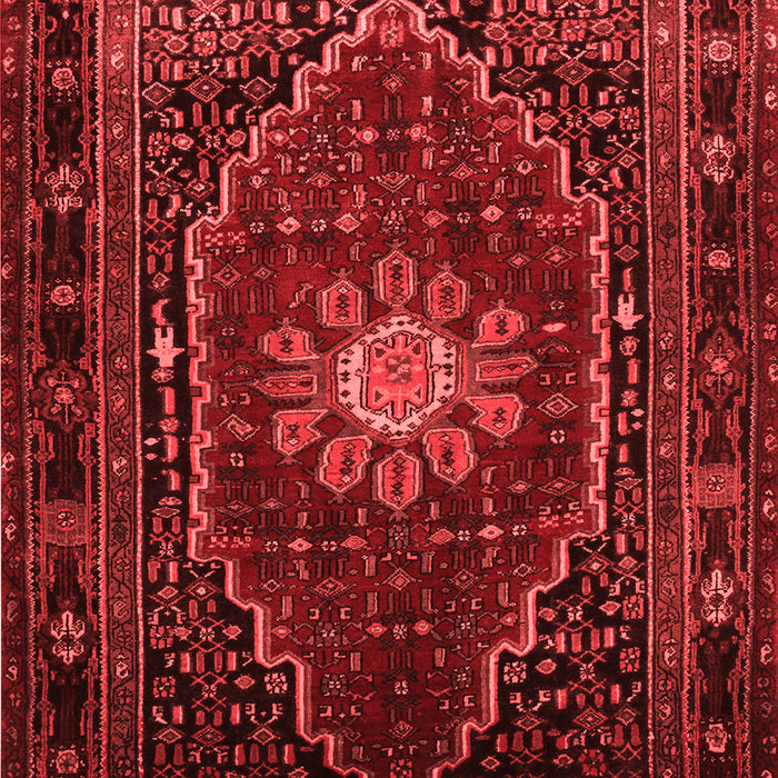 Machine Washable Persian Red Traditional Rug, wshtr98red