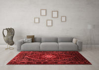 Machine Washable Persian Red Traditional Rug, wshtr98red