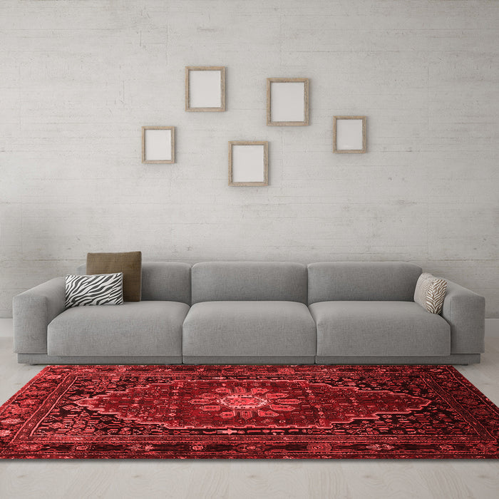 Traditional Red Washable Rugs