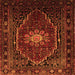 Serging Thickness of Persian Orange Traditional Rug, tr98org