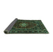 Sideview of Persian Turquoise Traditional Rug, tr98turq