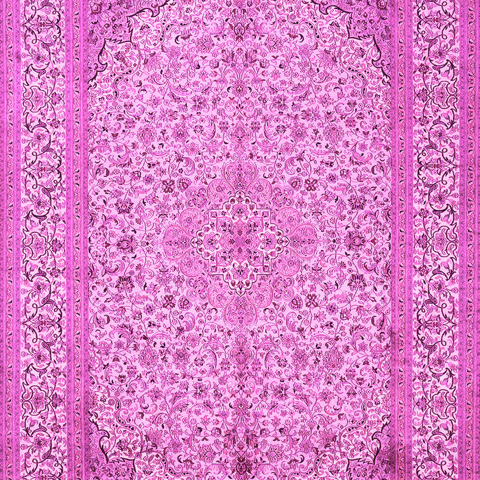 Machine Washable Persian Pink Traditional Rug, wshtr990pnk