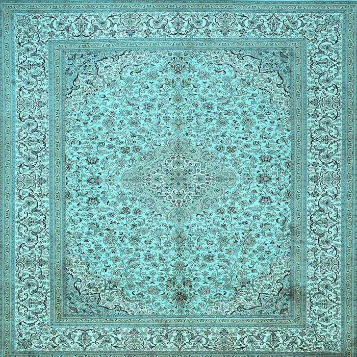 Square Persian Light Blue Traditional Rug, tr990lblu