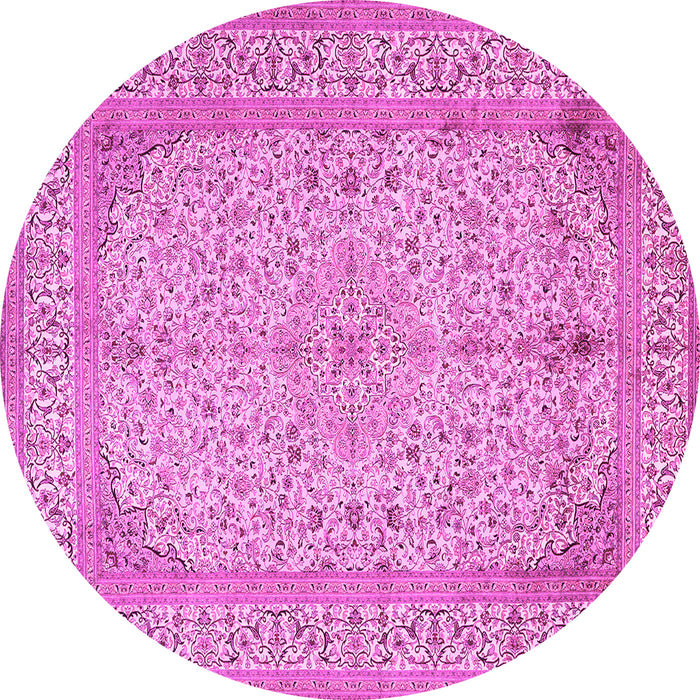Round Persian Pink Traditional Rug, tr990pnk