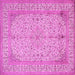 Square Persian Pink Traditional Rug, tr990pnk