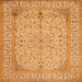 Serging Thickness of Persian Orange Traditional Rug, tr990org
