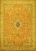 Medallion Yellow Traditional Rug, tr991yw