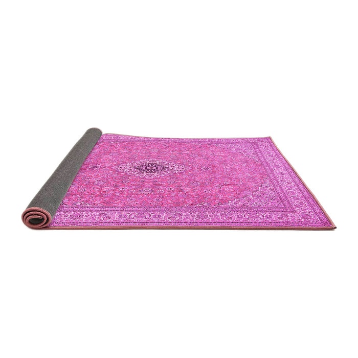 Sideview of Medallion Pink Traditional Rug, tr991pnk