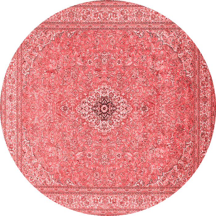 Medallion Red Traditional Rug, tr991red