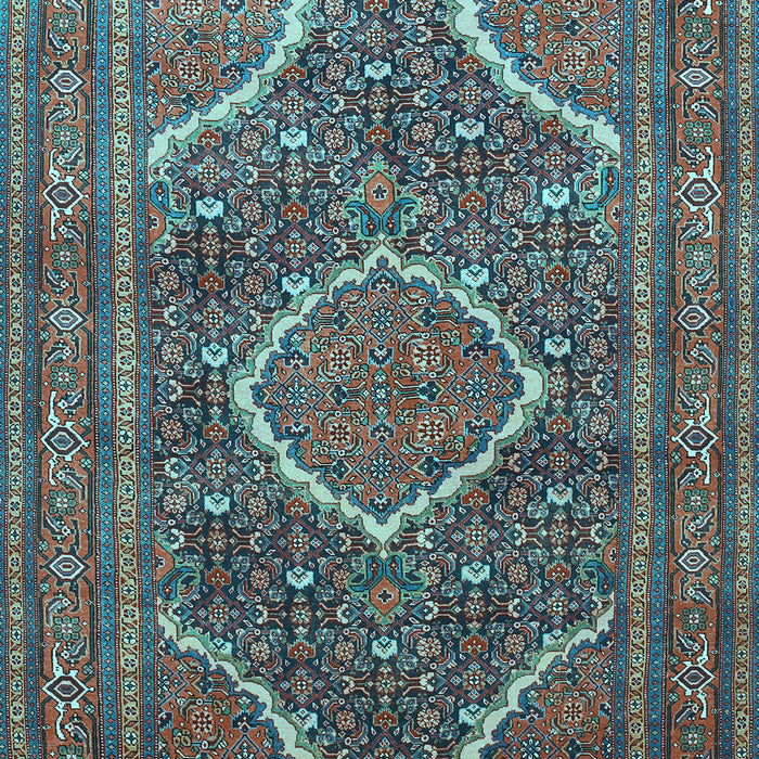 Medallion Light Blue Traditional Rug, tr992lblu