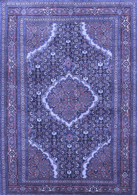 Medallion Blue Traditional Rug, tr992blu