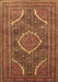 Medallion Brown Traditional Rug, tr992brn