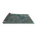 Sideview of Medallion Light Blue Traditional Rug, tr992lblu