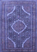 Medallion Blue Traditional Rug, tr992blu