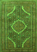 Medallion Green Traditional Rug, tr992grn