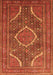 Medallion Orange Traditional Rug, tr992org