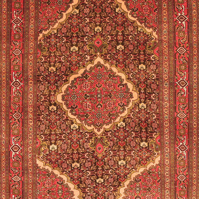 Medallion Orange Traditional Rug, tr992org