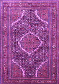 Medallion Purple Traditional Rug, tr992pur