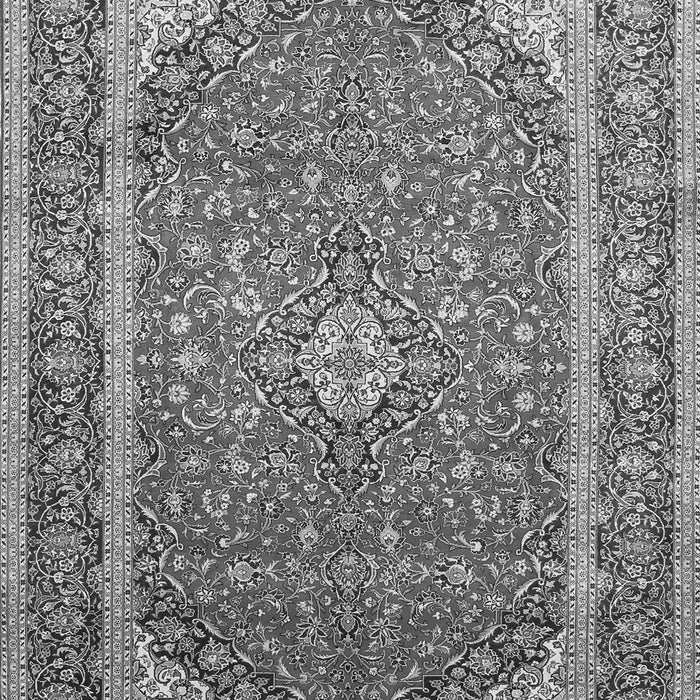 Serging Thickness of Machine Washable Persian Gray Traditional Rug, wshtr993gry