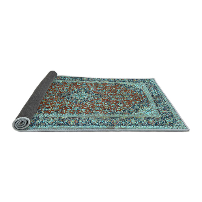 Sideview of Persian Light Blue Traditional Rug, tr993lblu