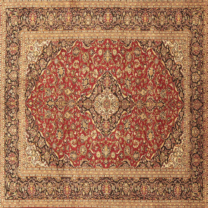 Square Persian Brown Traditional Rug, tr993brn