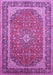 Machine Washable Persian Purple Traditional Area Rugs, wshtr993pur