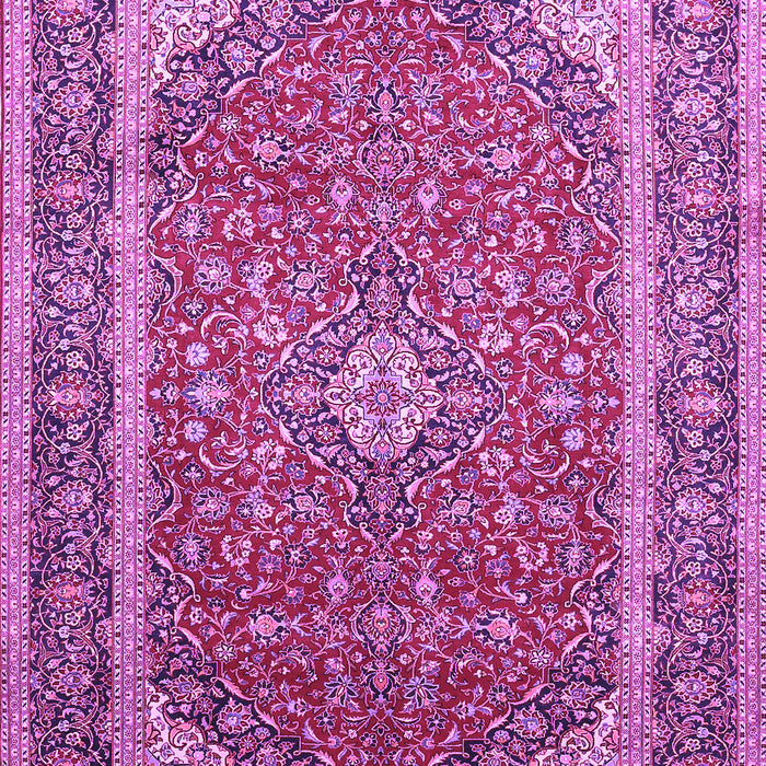 Machine Washable Persian Purple Traditional Area Rugs, wshtr993pur