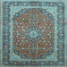 Square Persian Light Blue Traditional Rug, tr993lblu